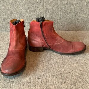 Brand New MOMA Ankle Boots Handmade Distressed Leather 11